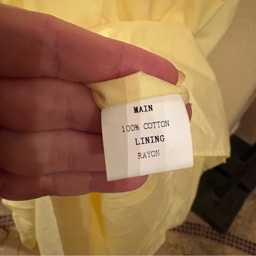 NWT~PETAL & PUP Yellow Sleeveless Dixie Scalloped Cutout Maxi Dress Size XS - Picture 8 of 9
